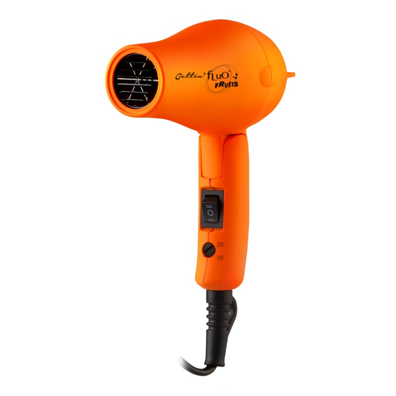 GETTIN FLUO FRUITS MINI ASCIUGACAPELLI DA VIAGGIO ORANGE