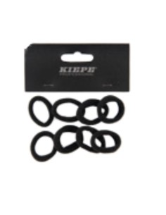 ELASTICI SOTTILI 8 PZ NERI 0,5CM