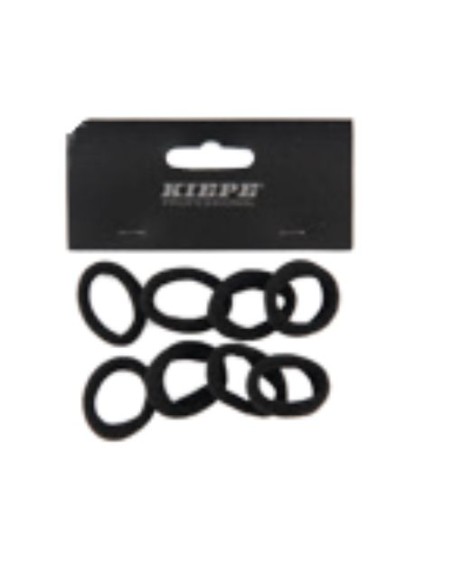 ELASTICI SOTTILI 8 PZ NERI 0,5CM